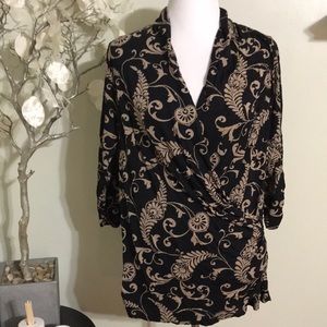 KAREN KANE FRONT WRAP TOP